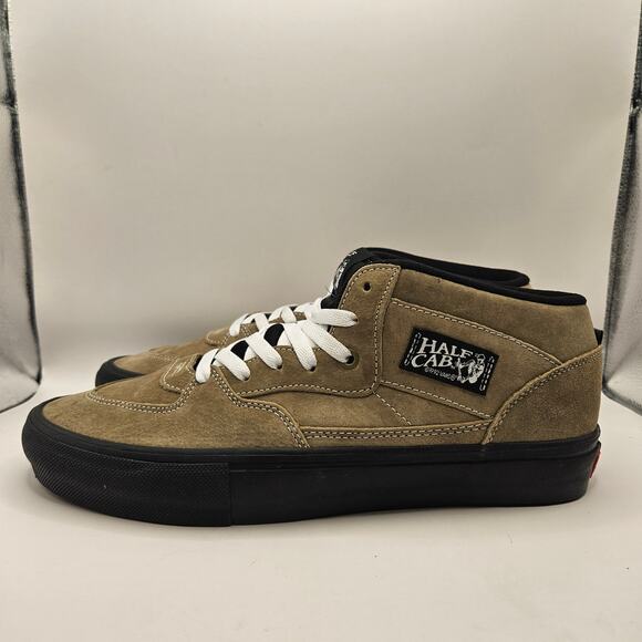 VANS MEN\'S 13 RARE SKATE HALF CAB PIG SUEDE OLIVE BLACK NWOB main image 7